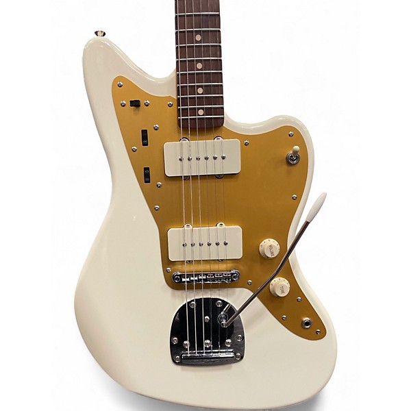 Used Squier J Mascis Jazzmaster Vintage White Solid Body Electric Guitar