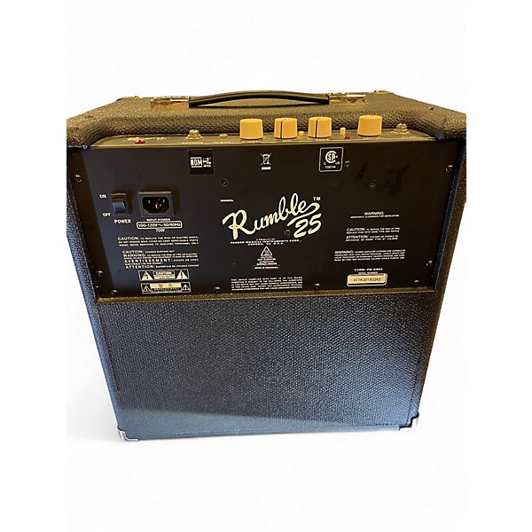 Used Fender RUMBLE 25 Bass Combo Amp