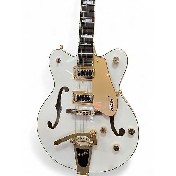 Used Gretsch Guitars G5422TG ELECTROMATIC WHITE AND GOLD Hollow Body Electric Guitar
