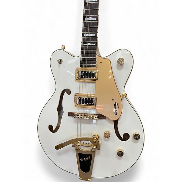 Used Gretsch Guitars G5422TG ELECTROMATIC WHITE AND GOLD Hollow Body Electric Guitar