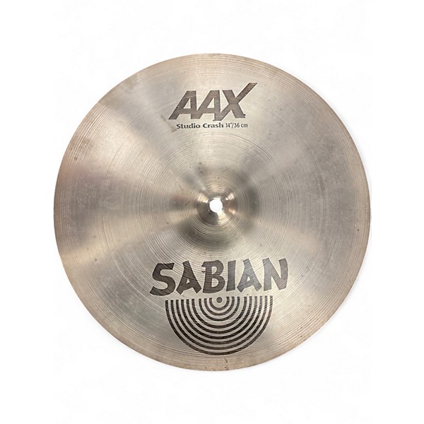 Used SABIAN 14in AAX Studio Crash  Cymbal