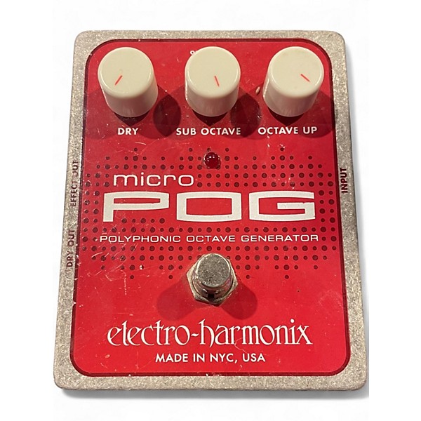 Used Electro-Harmonix Micro Pog Polyphonic Octave Generator Effect Pedal