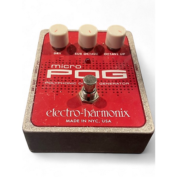 Used Electro-Harmonix Micro Pog Polyphonic Octave Generator Effect Pedal