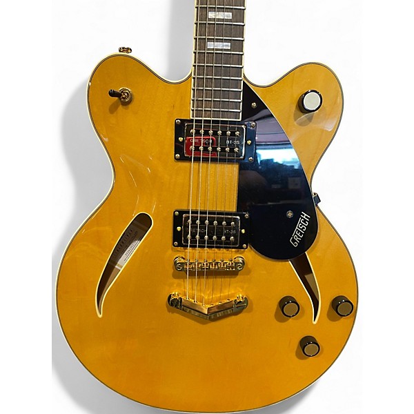 Used Gretsch Limited-Edition Center Block Cat-Eye With V-Stoptail and Gol Village Amber Hollow Body Electric Guitar