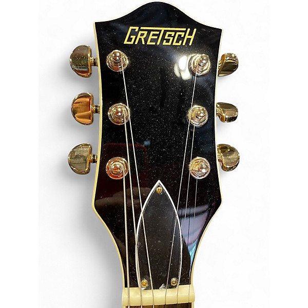 Used Gretsch Limited-Edition Center Block Cat-Eye With V-Stoptail and Gol Village Amber Hollow Body Electric Guitar
