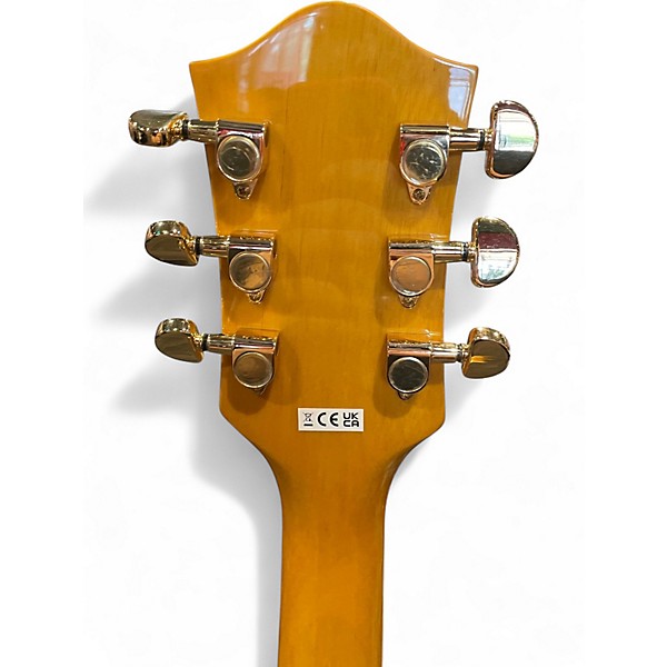 Used Gretsch Limited-Edition Center Block Cat-Eye With V-Stoptail and Gol Village Amber Hollow Body Electric Guitar