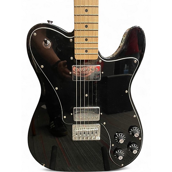 Used Squier Affinity Deluxe Telecaster Black Solid Body Electric Guitar