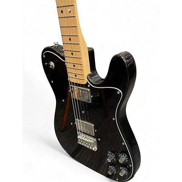 Used Squier Affinity Deluxe Telecaster Black Solid Body Electric Guitar