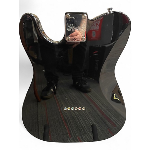 Used Squier Affinity Deluxe Telecaster Black Solid Body Electric Guitar