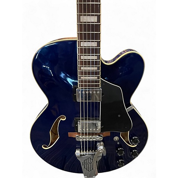 Used Ibanez AFS75T Artcore Bigsby BLUE Hollow Body Electric Guitar