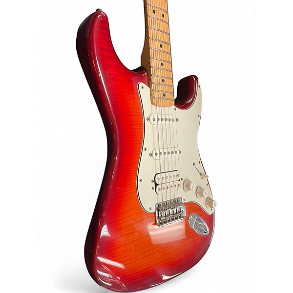 Used Fender Player Plus Stratocaster Crimson Red Burst Solid Body Electric Guitar