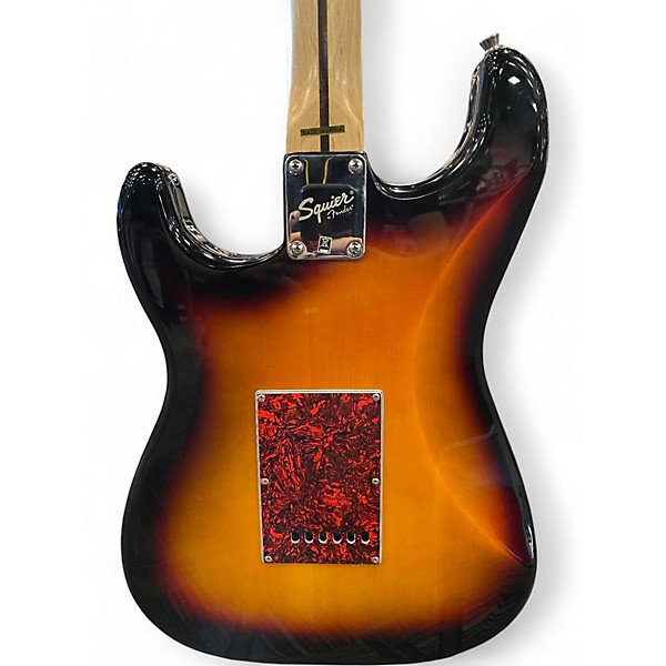 Used Squier Standard Stratocaster 3 Tone Sunburst Solid Body Electric Guitar