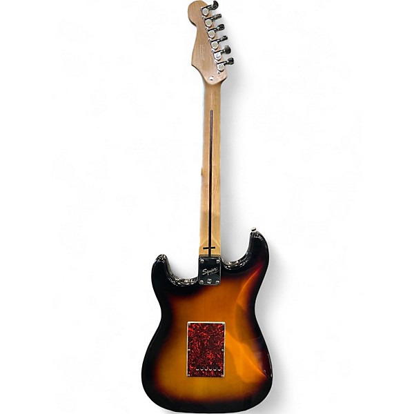Used Squier Standard Stratocaster 3 Tone Sunburst Solid Body Electric Guitar