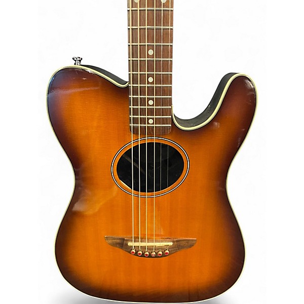 Used Fender Telecoustic 2 Color Sunburst Acoustic Electric Guitar