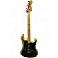 Used Fender American Professional II Stratocaster Black and Gold Solid Body Electric Guitar thumbnail