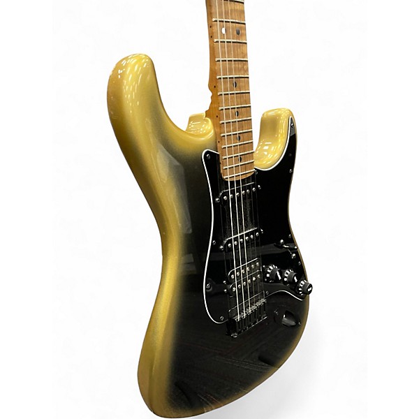 Used Fender American Professional II Stratocaster Black and Gold Solid Body Electric Guitar