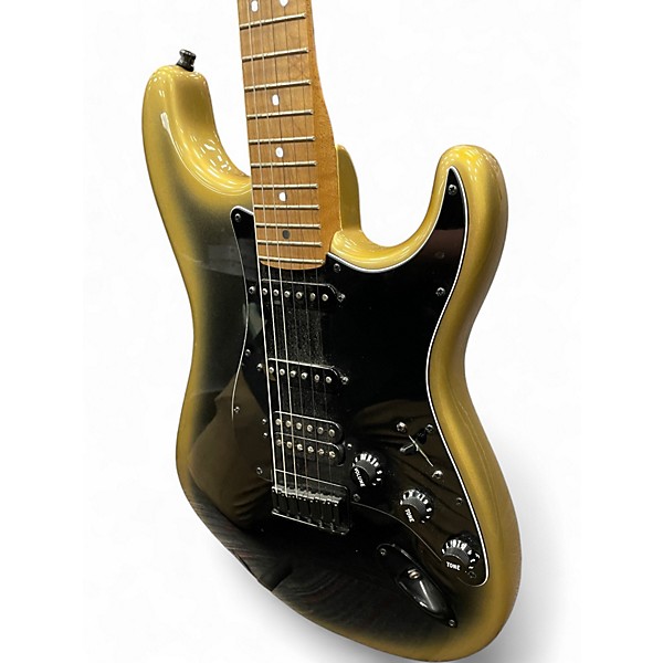 Used Fender American Professional II Stratocaster Black and Gold Solid Body Electric Guitar