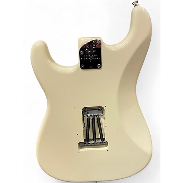 Used Fender American Professional II Stratocaster Olympic White Solid Body Electric Guitar