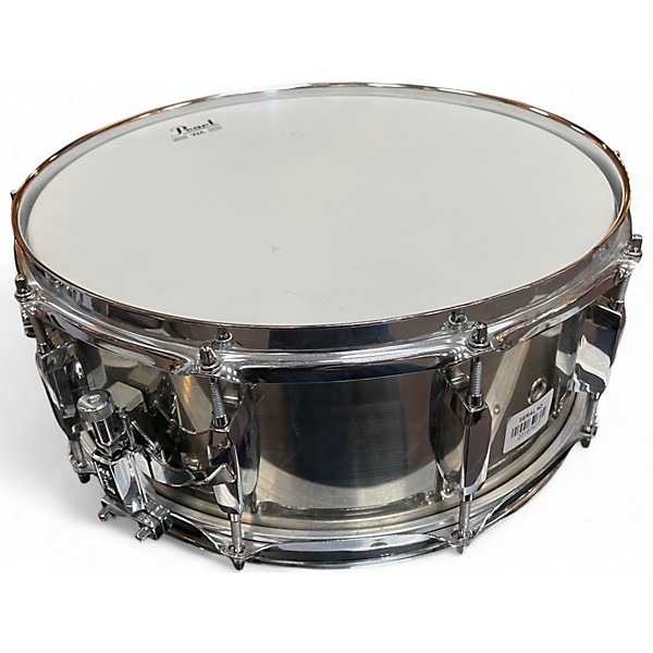 Used Pearl 14in 5.5 X 14 STEEL SNARE Chrome Drum