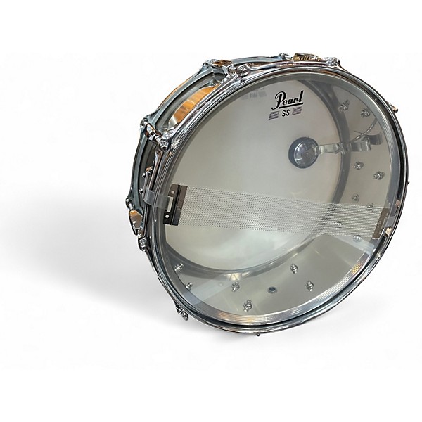 Used Pearl 14in 5.5 X 14 STEEL SNARE Chrome Drum