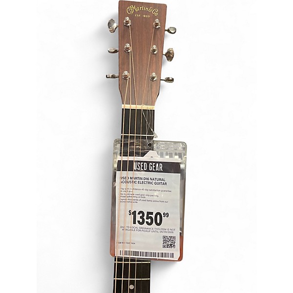 Used Martin D16 Natural Acoustic Electric Guitar