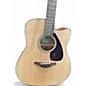 Used Yamaha FGX800C Natural Acoustic Electric Guitar