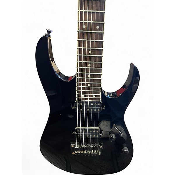 Used Ibanez RG7321 7 String Black Solid Body Electric Guitar