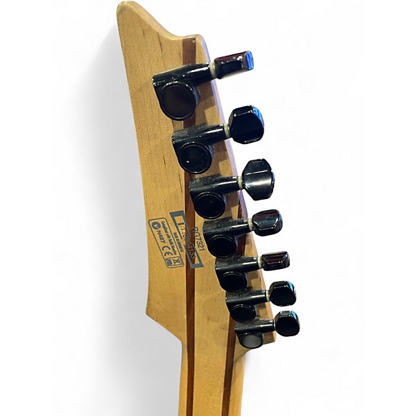 Used Ibanez RG7321 7 String Black Solid Body Electric Guitar