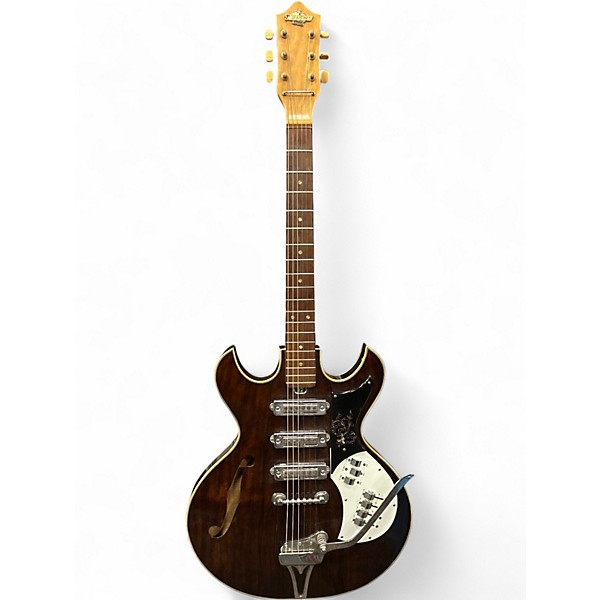 Vintage 1960s Teisco EP Hollow Natural Hollow Body Electric Guitar