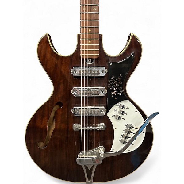 Vintage 1960s Teisco EP Hollow Natural Hollow Body Electric Guitar
