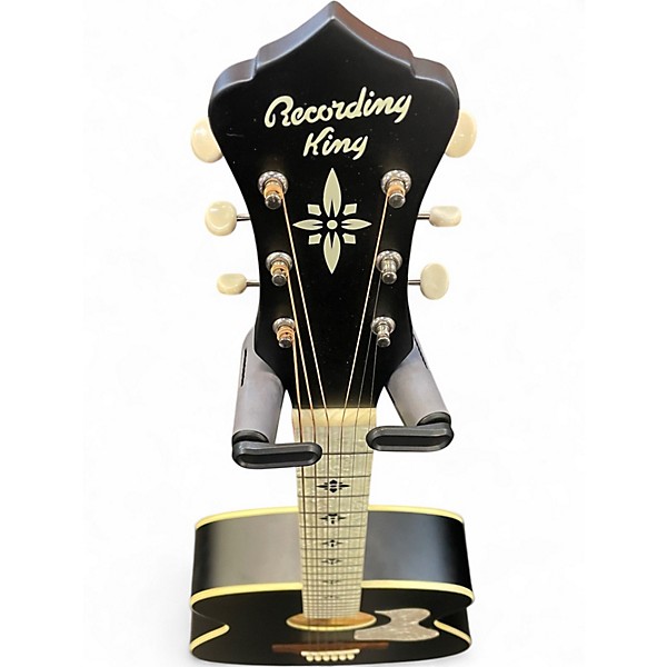 Used Recording King ROC-9-MBK Black Acoustic Guitar