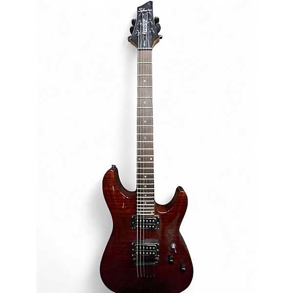 Used Schecter Guitar Research Gryphon Limited Edition Trans Brown Solid Body Electric Guitar