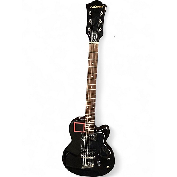 Used DeArmond M-65 Ebony Solid Body Electric Guitar