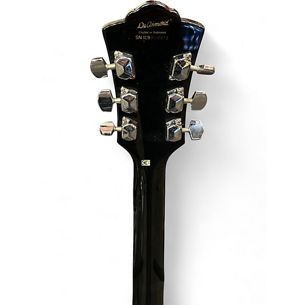 Used DeArmond M-65 Ebony Solid Body Electric Guitar