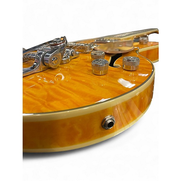 Used Gretsch Guitars G5655T-QM Yellow Hollow Body Electric Guitar