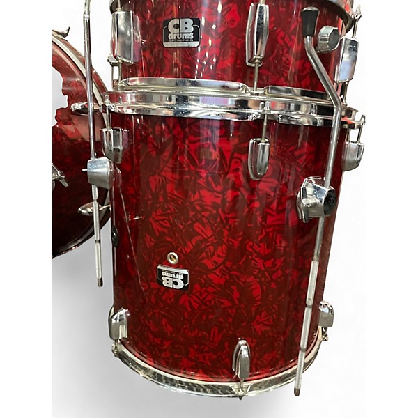 Used CB Percussion 4 Piece SP Series Red Pearl Drum Kit