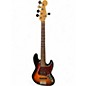 Used Fender American Professional Jazz Bass 3 Tone Sunburst Electric Bass Guitar thumbnail
