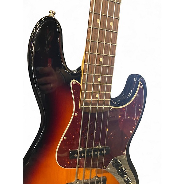 Used Fender American Professional Jazz Bass 3 Tone Sunburst Electric Bass Guitar