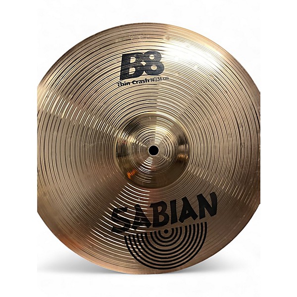 Used SABIAN 14in B8 Thin Crash Cymbal