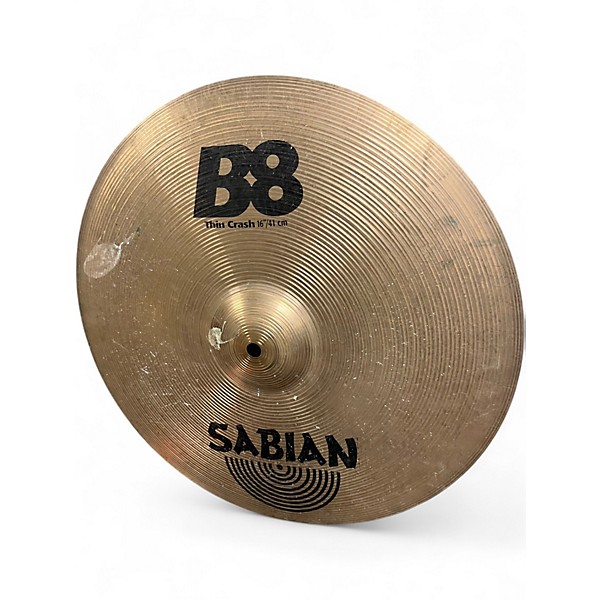 Used SABIAN 16in B8 Thin Crash Cymbal