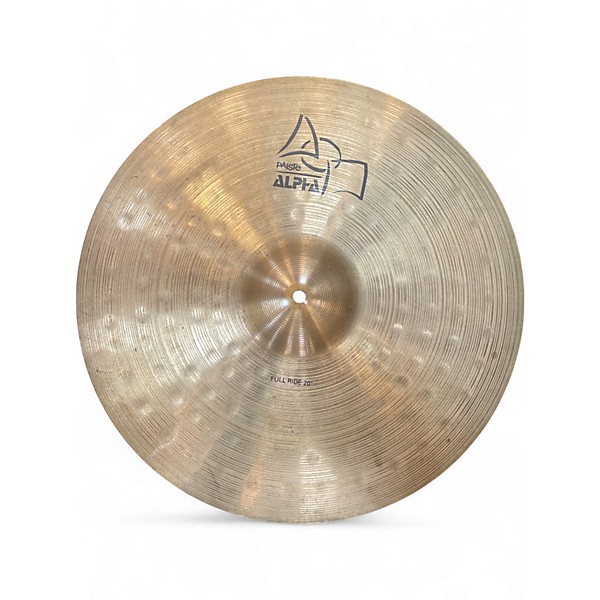 Used Paiste 20in ALPHA FULL RIDE Cymbal