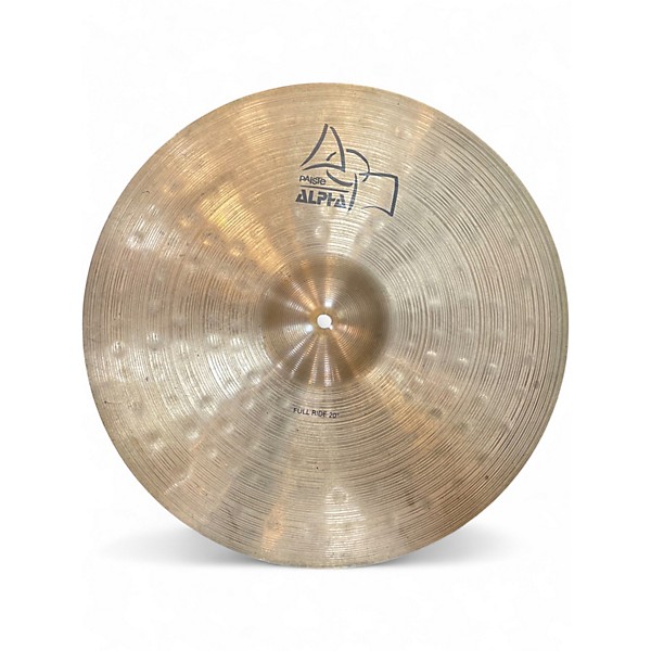 Used Paiste 20in ALPHA FULL RIDE Cymbal