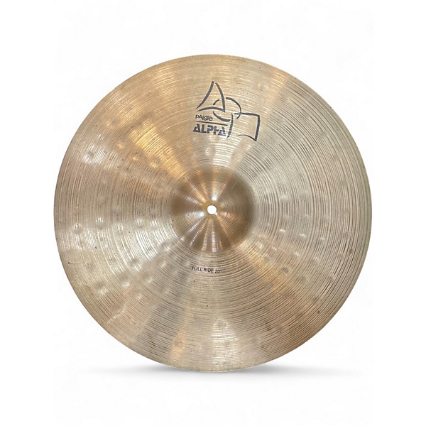 Used Paiste 20in ALPHA FULL RIDE Cymbal