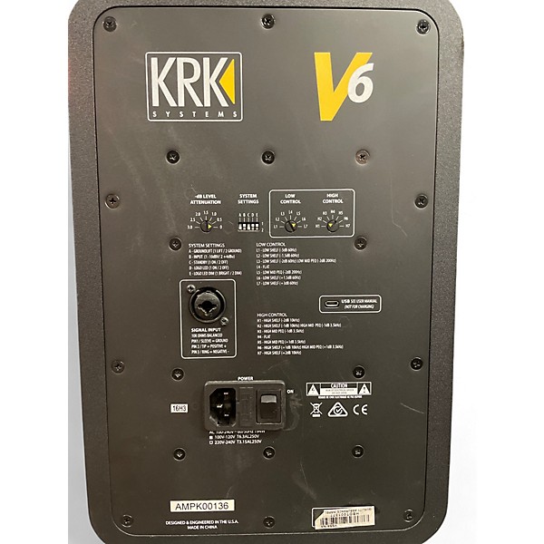 Used KRK V6 Pair 6.5 Powered Monitor