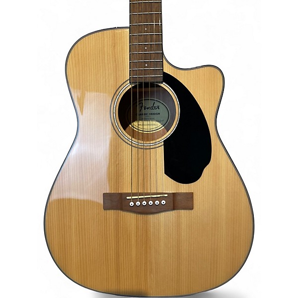 Used Fender CC60SCE Natural Acoustic Electric Guitar