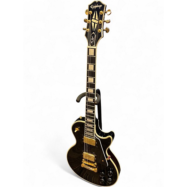 Used Epiphone Les Paul Custom Ebony Solid Body Electric Guitar
