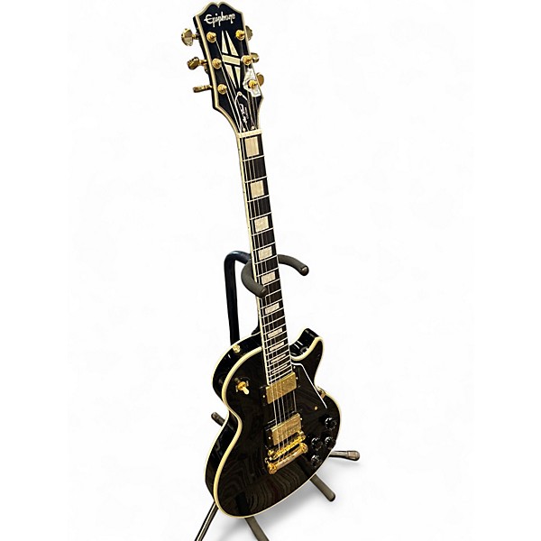 Used Epiphone Les Paul Custom Ebony Solid Body Electric Guitar
