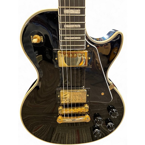 Used Epiphone Les Paul Custom Ebony Solid Body Electric Guitar
