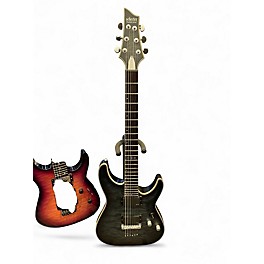 Used Schecter Guitar Research C-1 PLATINUM TRANSPARENT BLACK Solid Body Electric Guitar