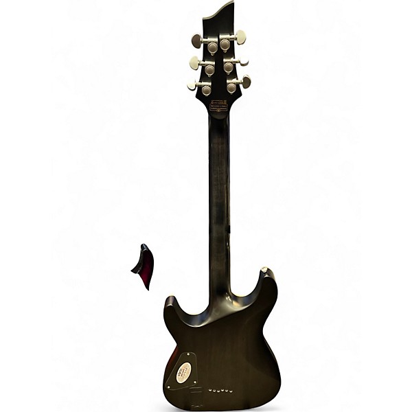 Used Schecter Guitar Research C-1 PLATINUM TRANSPARENT BLACK Solid Body Electric Guitar